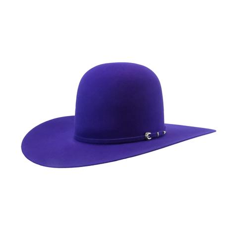 Rodeo King 7X Purple 4.25" Brim Open Crown Felt Cowboy Hat